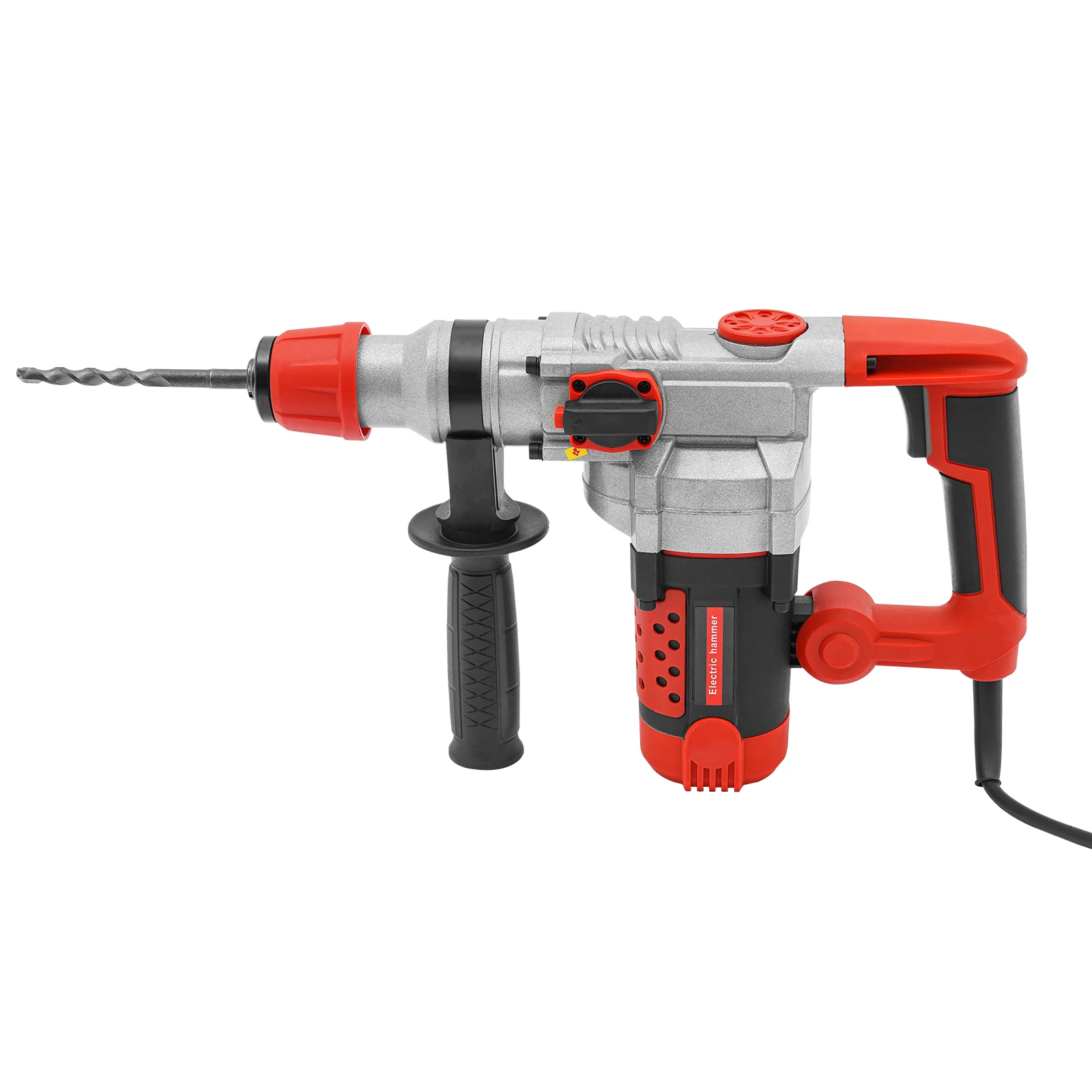 Elektrischer Bohrhammer mit Bohrhammer, 2200 W, 0–930 U/min, Betonbrechermeißel zum Bohren und Schlitzen – Detail 8