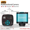 4K 48MP USB HDMI Digital Video Electronic Microscope Camera 130X 150X 180X Zoom C Mount Lens LED Light Lab Phone Repair Tools 3