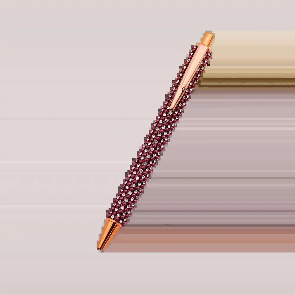 Lytwt's Presse Strass Roségold Kugelschreiber Luxus niedlichen Hochzeit Metall Briefpapier Schule Büro liefert 4 Stück – Detail 6