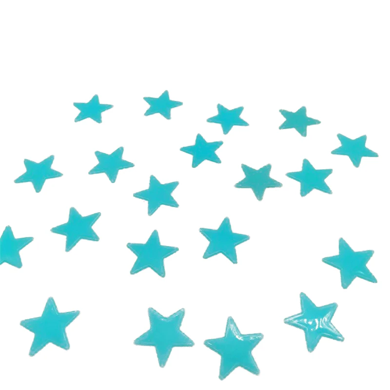 100Pcs 3D Star Wall Stickers Glow In The Dark Energy Storage Fluorescent Luminous Wall Art Decor Kids Living Room Decoration