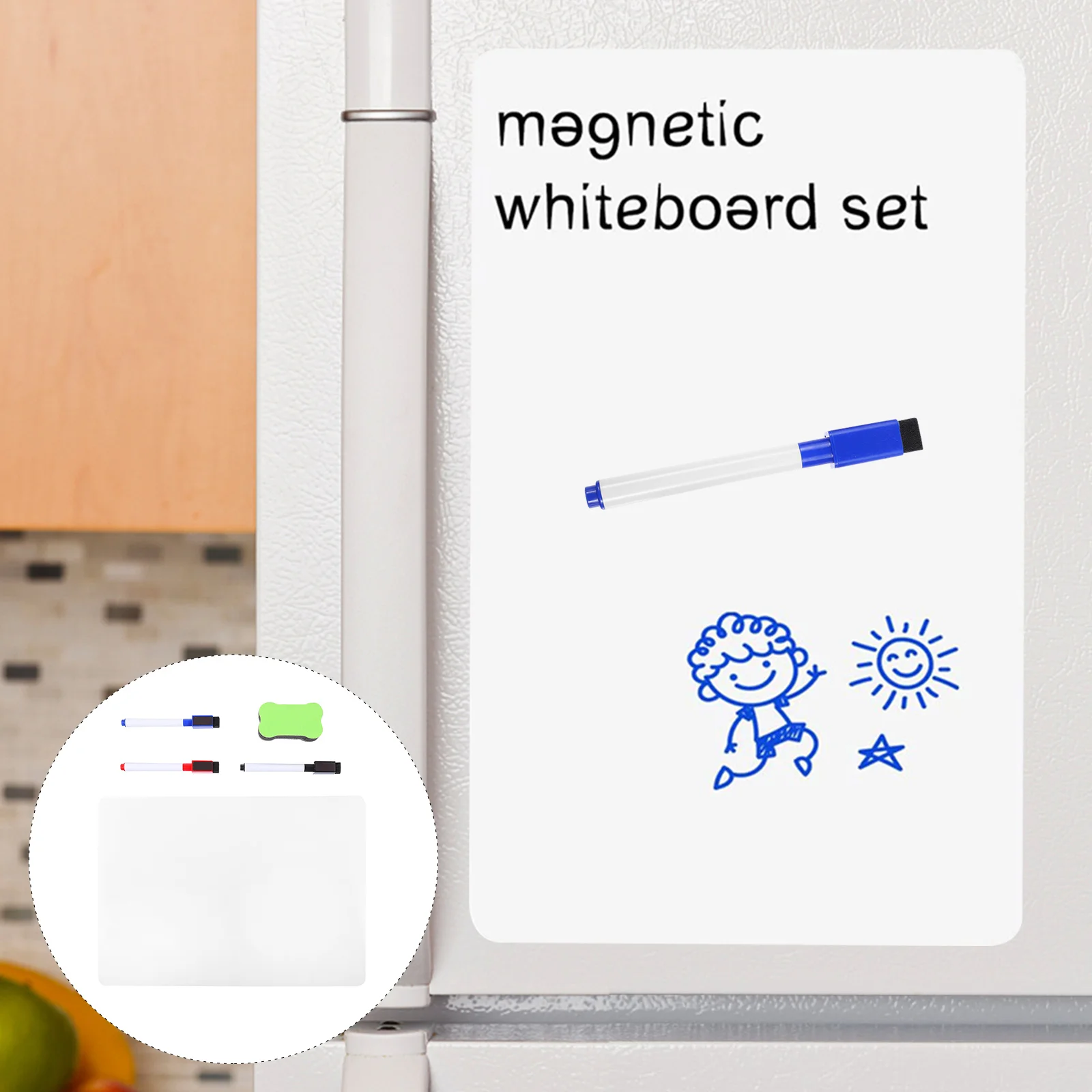 

Магнитная доска, стираемые товары для дома, самоклеящиеся блокноты для сообщений, наклейки для холодильника, ежемесячного планировщика, пластиковые