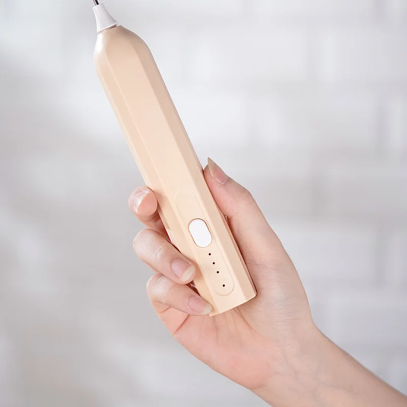 Mini Eggbeater, Milk Coffee Blender, Handheld Cream Whipper, 3-speed Rechargeable Latte Cappuccino Beverage Blender 2
