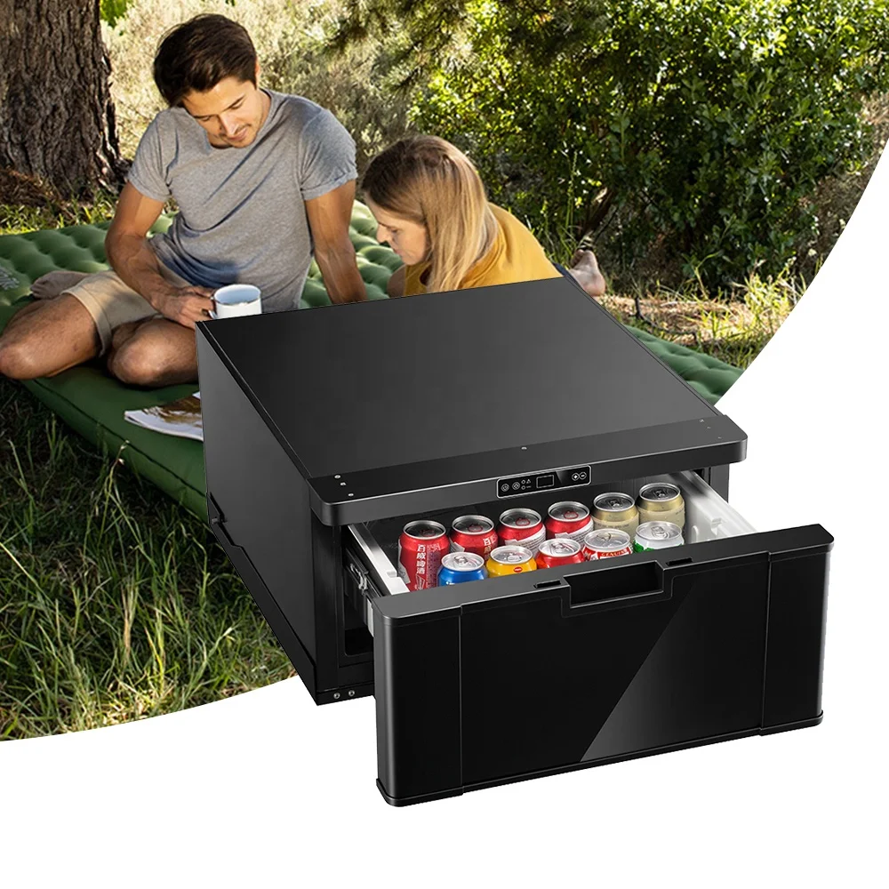 40 Litri Ac Dc 12 Volt Mini Compressore Campeggio Congelatore Cassetto Frigorifero Per Auto