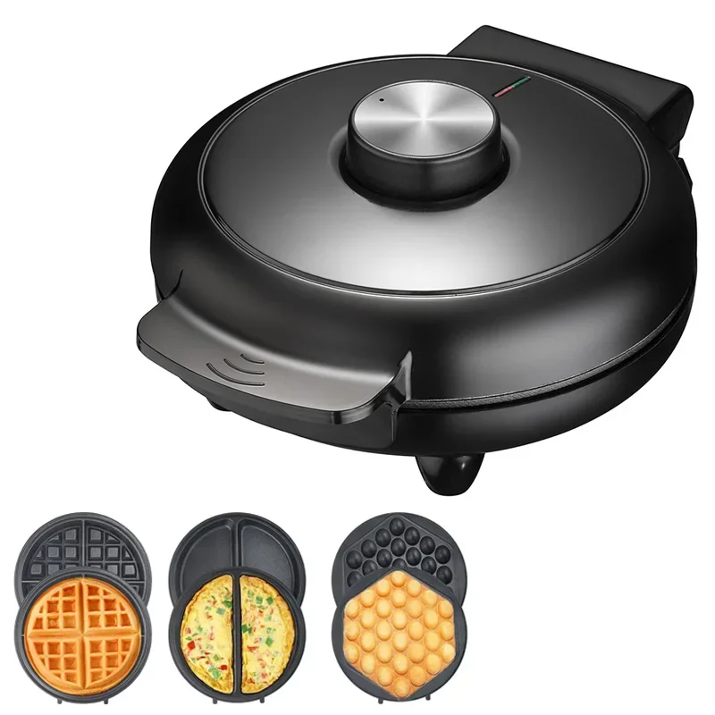 Waffle Maker 7 in 1 Sandwich Maker 1500W Panini Press With Removable Plates