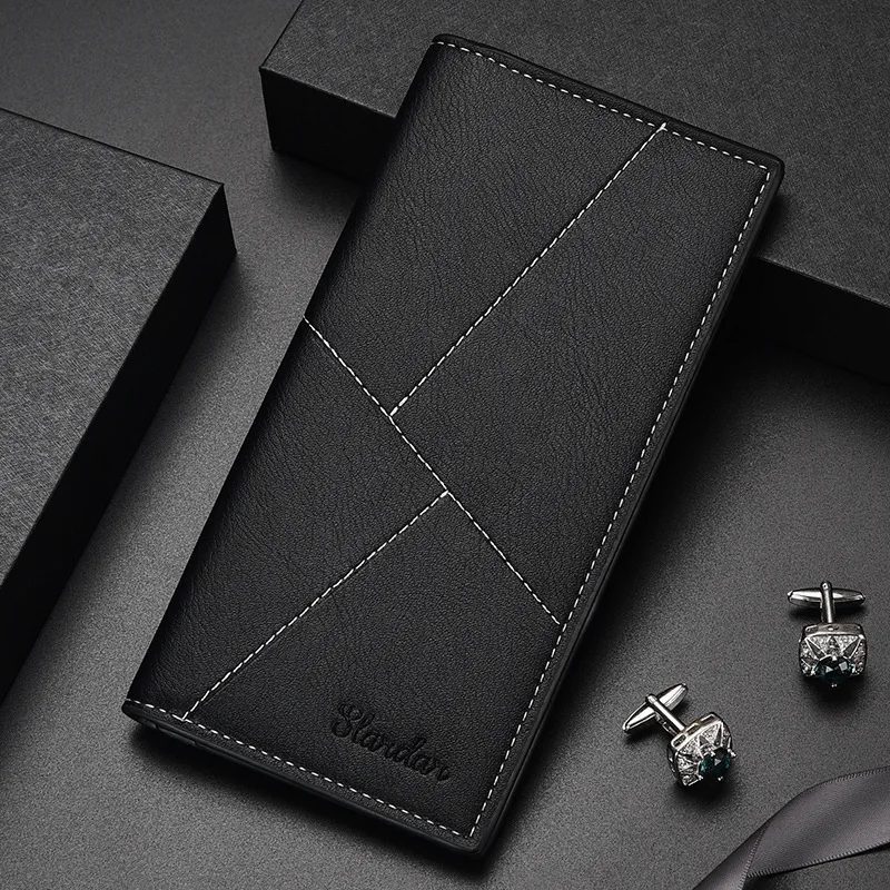 Men's thin trendy wallet wallet, youth student wallet, horizontal short wallet