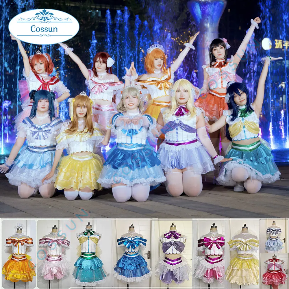 

[На заказ] LoveLive!Sunshine! Aqours Love аквариум Chika Ruby Dia Kunan, все члены, милая форма SJ, Женский костюм для косплея