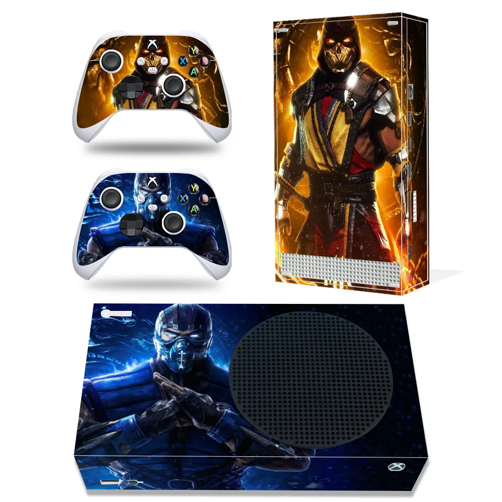 For X-box Series S Console and 2 Controllers Skin Sticker Protective Decal Cover Full Set Killer Design Compatible with XSS Skin