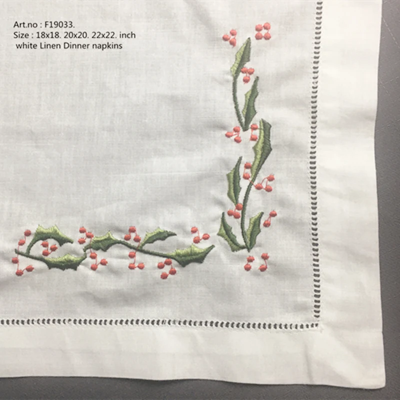 set-of-12-fashion-christmas-napkins-white-hemstitched-linen-table-napkin-with-color-embroidered-floral-dinner-napkins-18x18-inch