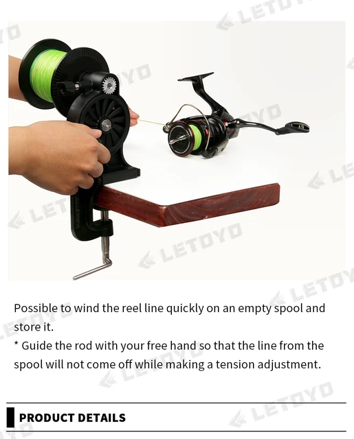 LETOYO Portable Fishing Line Winder Recycler Single Shafts Fishing Lures  Reel Line Spooler Machines For Sea Fishing Accessories - AliExpress