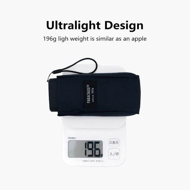 Ultralight Mini Lapos Esernyő Hordozható Hat Összecsukható, Tiszta - Image 4