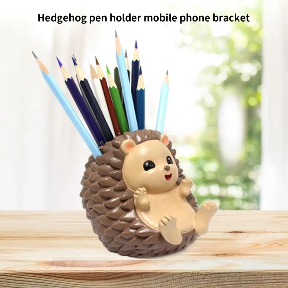Ecofriendly Pen Holder Portable Hedgehog Excellent Hedgehog Pen Pencil