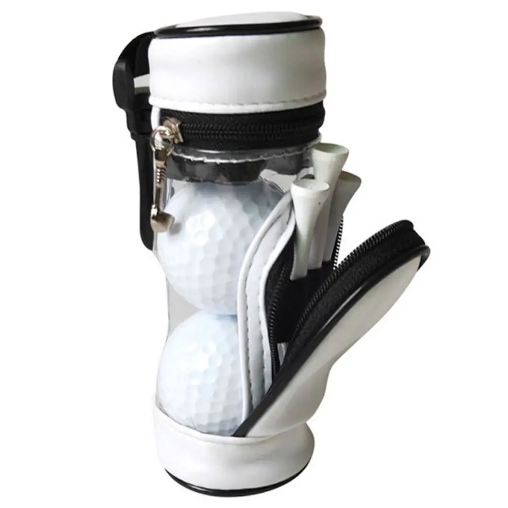 Golf Pouch Golf Mini Bag PU Waterproofing Wear-resistant Durable Large Capacity Portable Golf Accessories