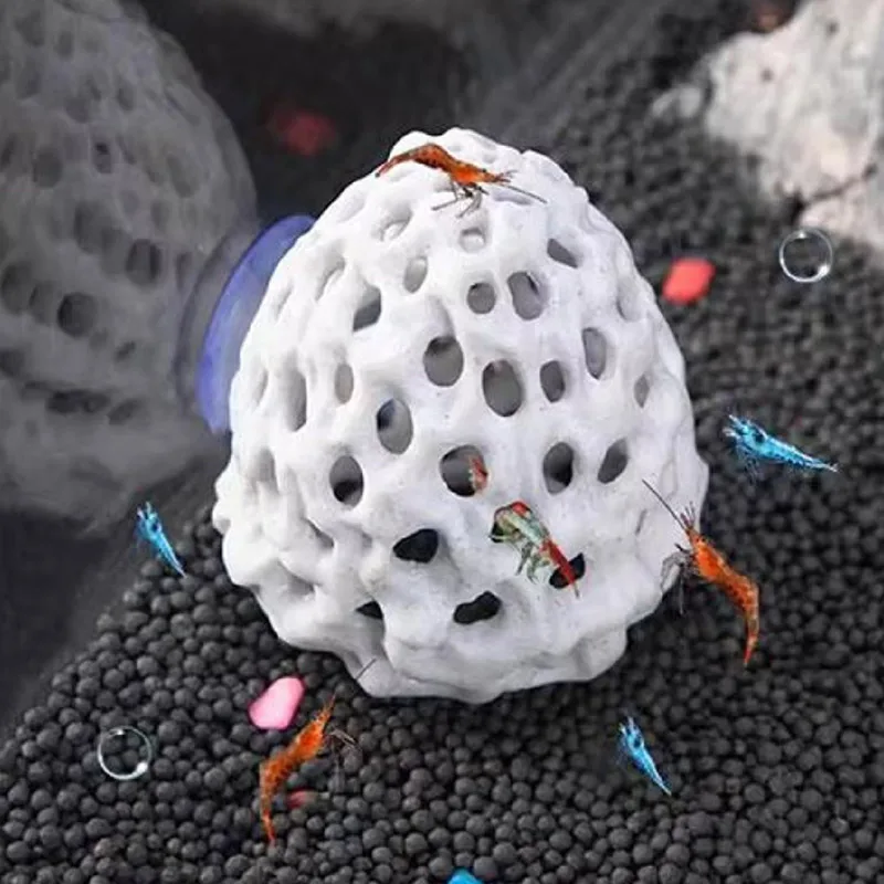 Multi Functional Shrimp House Avoidance Nest, Water Grass Cultivation Dish Simulation, Coral Stone Shrimp Breeding Nest