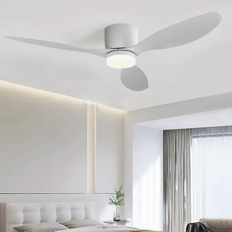 LED Light DC Motor Modern Ceiling Fan Kitchen Living Room Dining Room Household High Air Volume Remote Control Pendant Light 3