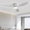 LED Light DC Motor Modern Ceiling Fan Kitchen Living Room Dining Room Household High Air Volume Remote Control Pendant Light 3