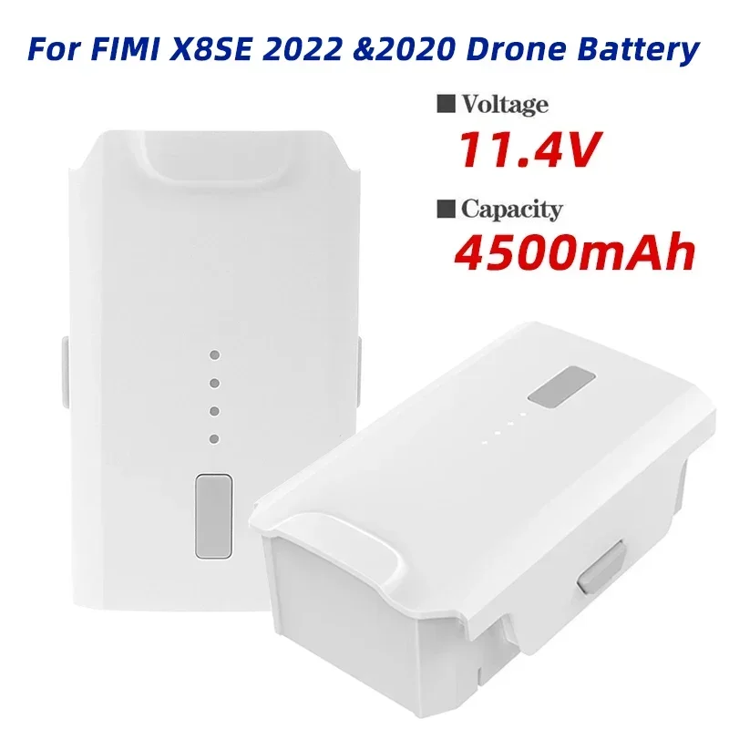

For FIMI X8SE 2022/X8SE 2020 Drone Battery 4500mAh 11.4V Drone RC Camera Quadcopter Spare Parts Lipo Intelligent Flight Battery