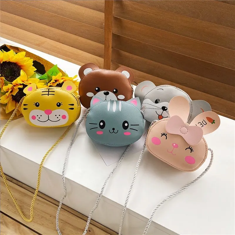 Crossbody Bag Mini Crossbody Bag For Children Cute Cartoon Cat Shoulder Bags Boys Kids Small Coin Purse Handbags Wallet