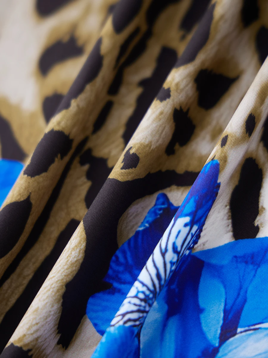 Women s Off Shoulder Ruffle Maxi Dress Floral Print Boho Beach Long Dress Summer Party Dress with Slit