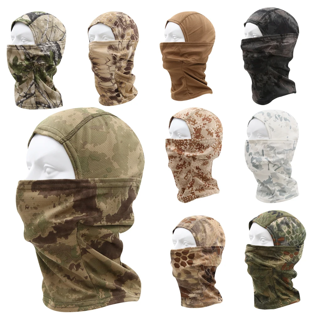 Camouflage Balaclava Full Face Maske Schal Taktische Airsoft Hüte