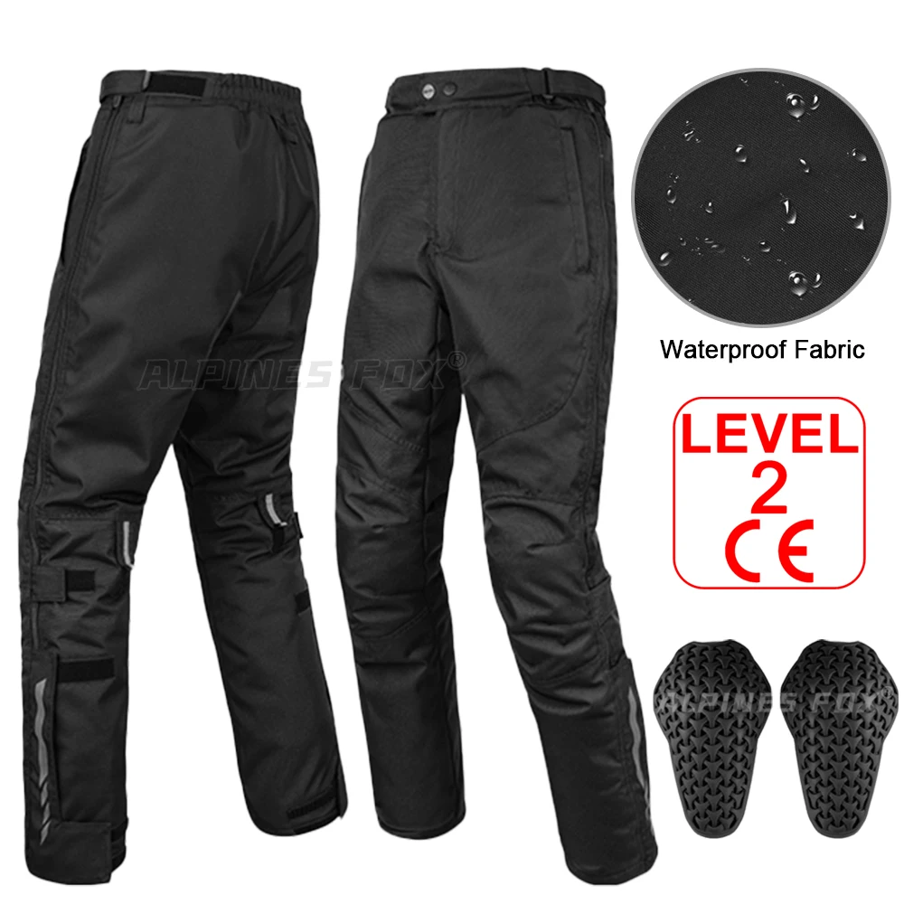 OFzimTo Men's Motorcycle Trousers, Elastic Bicycle Jeans, Mountain Bike Protection Pants, Riding, Ski Sportswear, Multi-Color Optional Suitable For