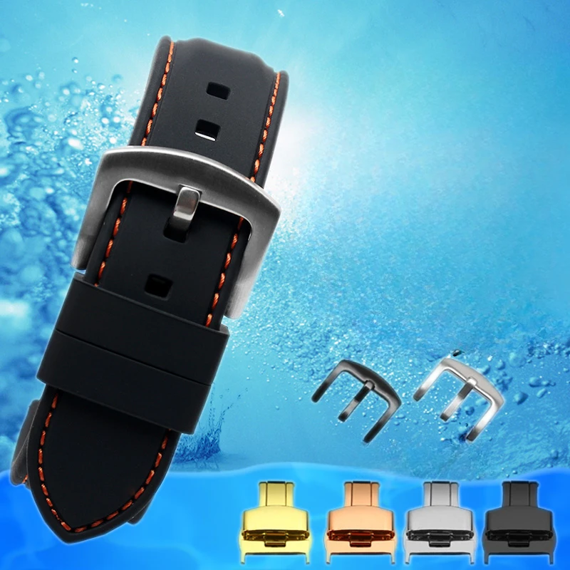 Per Citizen Watch Strap Eco-Drive Bm8475 Aw5000 Series Silicone Impermeabile Aw0010 20 22Mm Cinturino Da Uomo Morbido E Traspirante