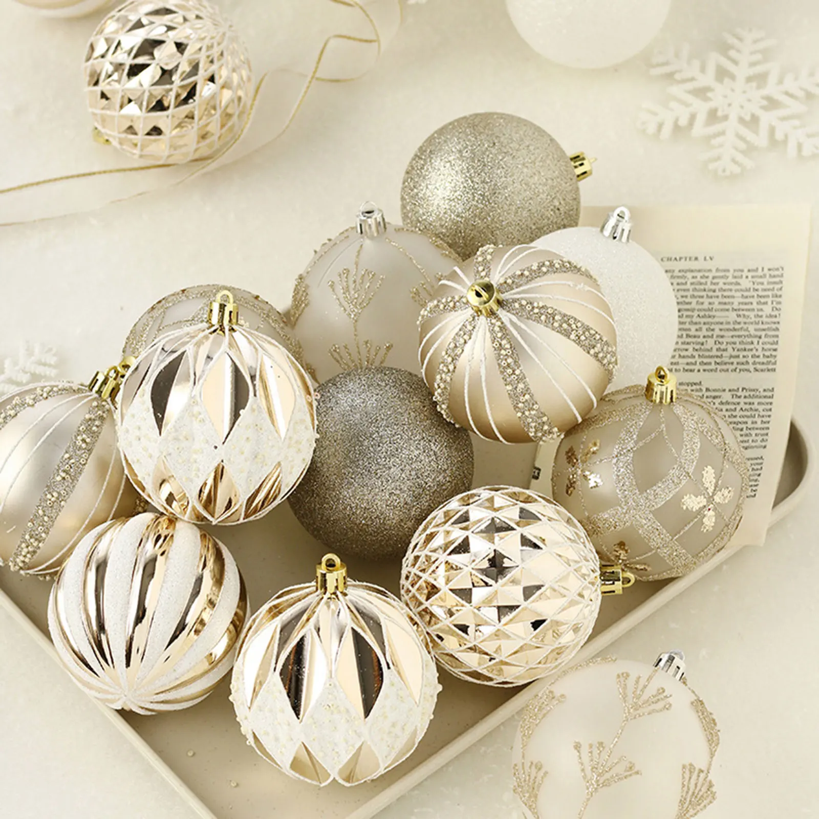 16PCS Christmas Balls Hanging Ornaments Xmas Tree Decorations Hanging Balls  Decor for Christmas Party Celebration New Year - AliExpress