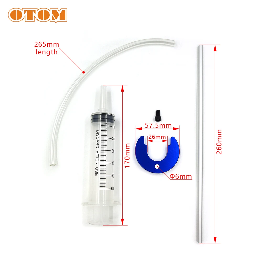 Motorcycle Fork Oil Tool Kit OTOM Motorcycle Suspension Fork Oil Level Gauge Tool For Harley Hyosung CRF YZF RMZ KTM Syringe Adjustable Ring Measuring Tools