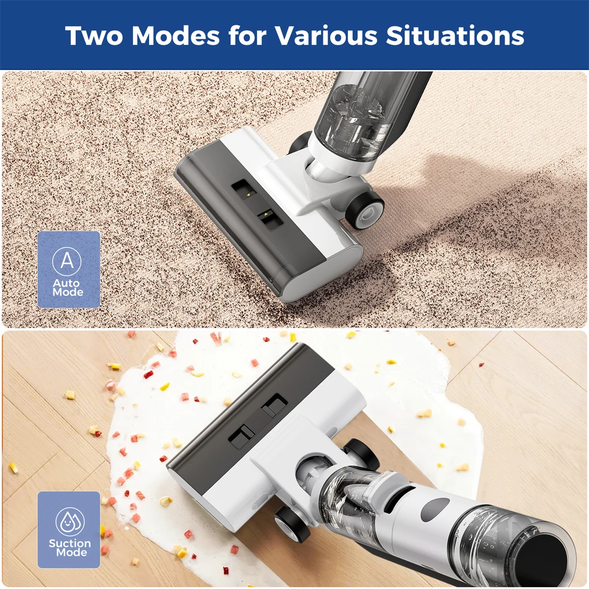 水拭き掃除機 JONR ED12 Lite コードレススティック掃除機 乾湿両用