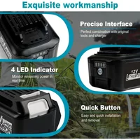 Batterie au Lithium 12V 6Ah, Rechargeable, pour perceuse électrique Makita L1016 BL1021B BL1041B, batterie de remplacement pour outils électriques 3