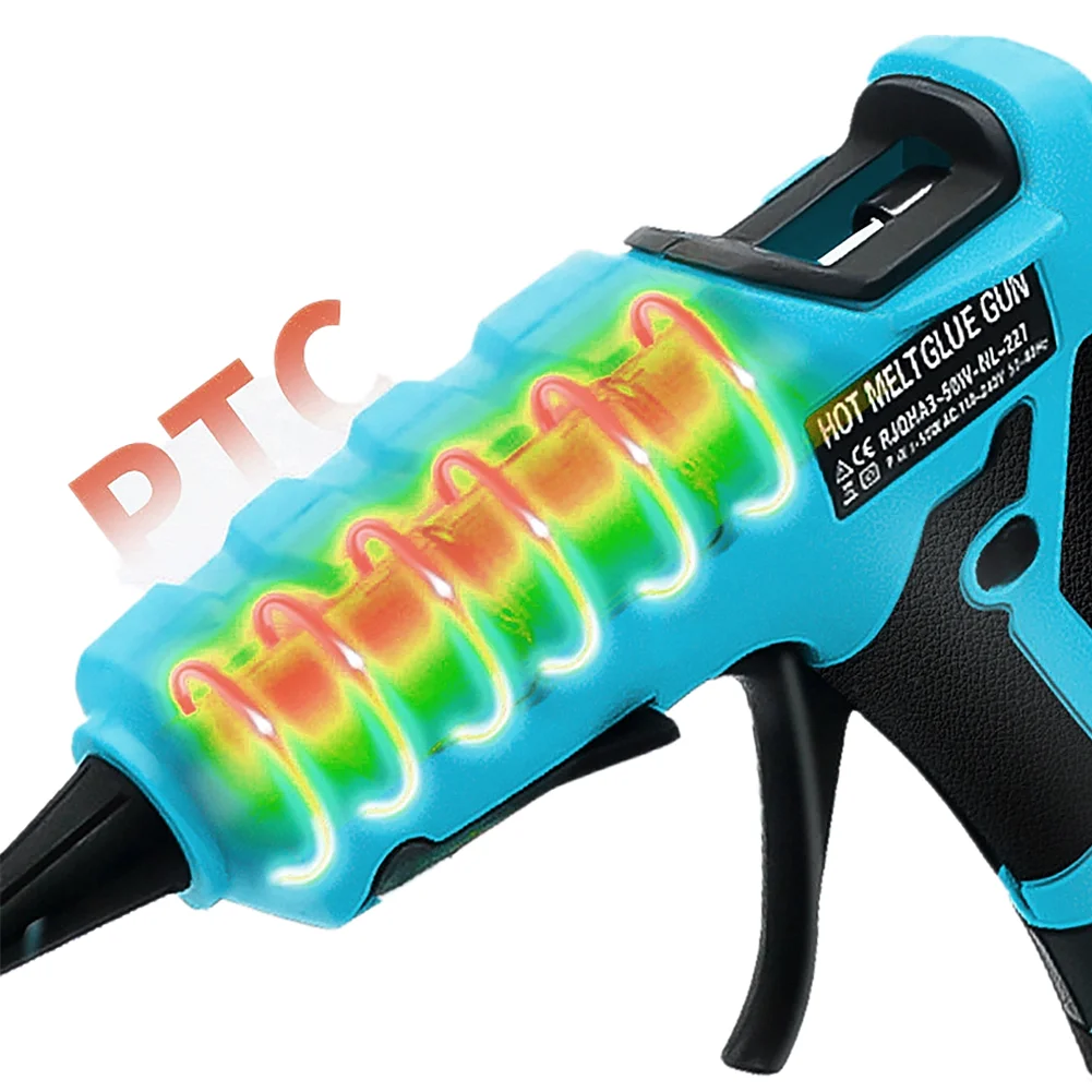 Cordless Hot Melt Glue Gun Glue Rod Stick Electric Dispensing Gun Crafts Home Repair DIY Power Tool Fit For Makita 18V Battery