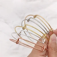 10/20pcs 70mm Expandable Bangle Adjustable Wire Blank Bracelets For DIY Jewelry Making Accessories Supplies Summer Handicraft 2