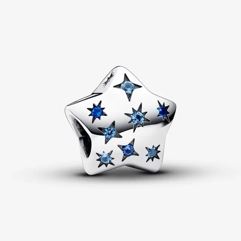 

Bold Sparkling Star Charm 925 Sterling Silver beads Fits Original Pandora bracelets Jewelry Making 2023