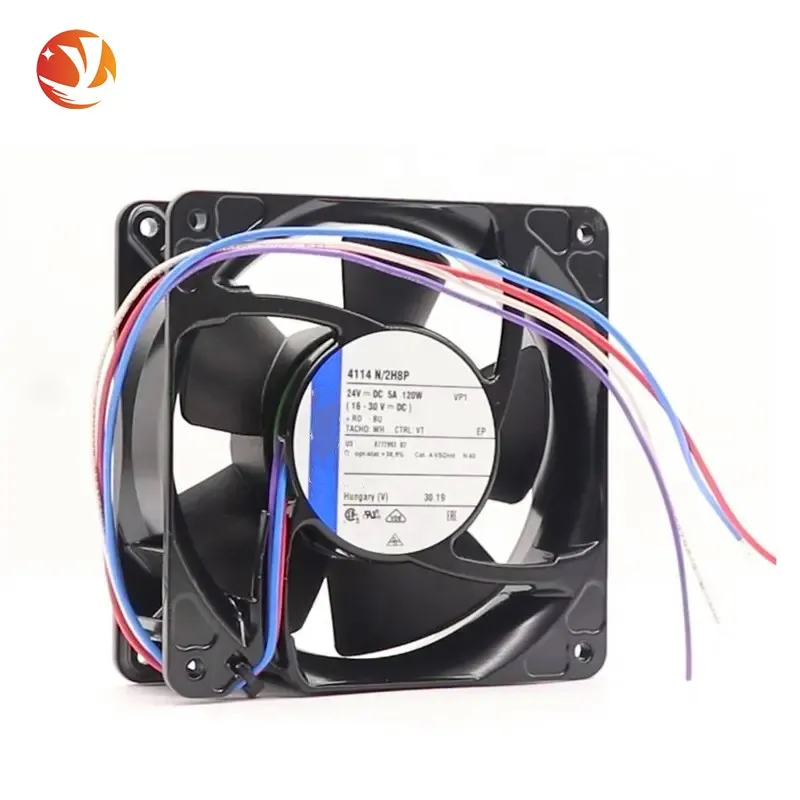 

Осевой охлаждающий вентилятор YJL 4114N/2H8P 12 см 12038 дюйма 120x120x38 мм 24 В постоянного тока Llow 570m 3/ h 11000 об/мин
