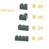 DIY Building Blocks Figures City MOC Thick Wall Bricks Educational Creative Toys for Children Size Compatible with All Brands 5