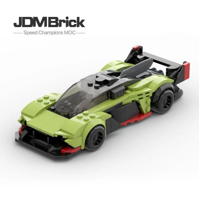 

Строительный блок для зеленых автомобилей, необычная Классическая скоростная 8-сеточная спортивная модель гоночного автомобиля для мальчиков, строительный автомобиль