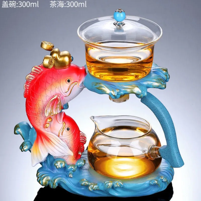 

Water Filter Artifact Lazy Bubble Tea Sets Glass Automatic Home Sitting Room Kung Fu Magnetic Suction Cup Teapot water jug filte