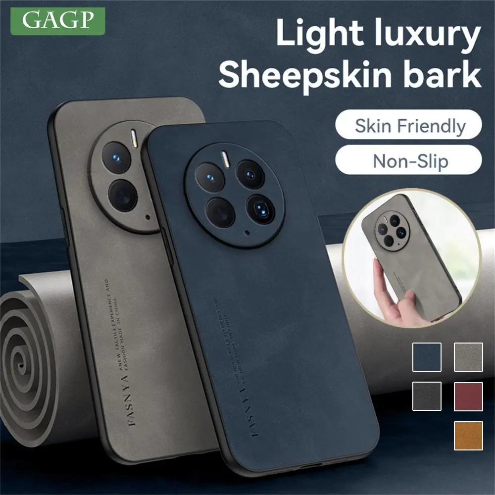 Custodia per telefono in pelle di montone di lusso per HUAWEI Mate 50 40 30 20 10 9 Pro Mate 20X Lens Paraurti antiurto Custodia morbida in silicone TPU_voghion.com