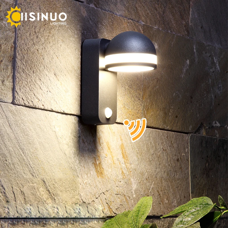 Dusk to Dawn Outdoor Wall Light LED Integrated Porch Lamp Waterproof Wall Mount Fixtures 5W Wall Sconce for House Garage Doorway aluminum alloy wall mount key box 4 digit combination password house keys storage box safe box