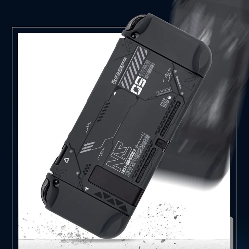 Mecha-hard Crystal Shell Case para Nintendo Switch Matte Shell Protetor ns Joy-con Controlador de Jogo Tampa Traseira Protetor Completo - Image 5