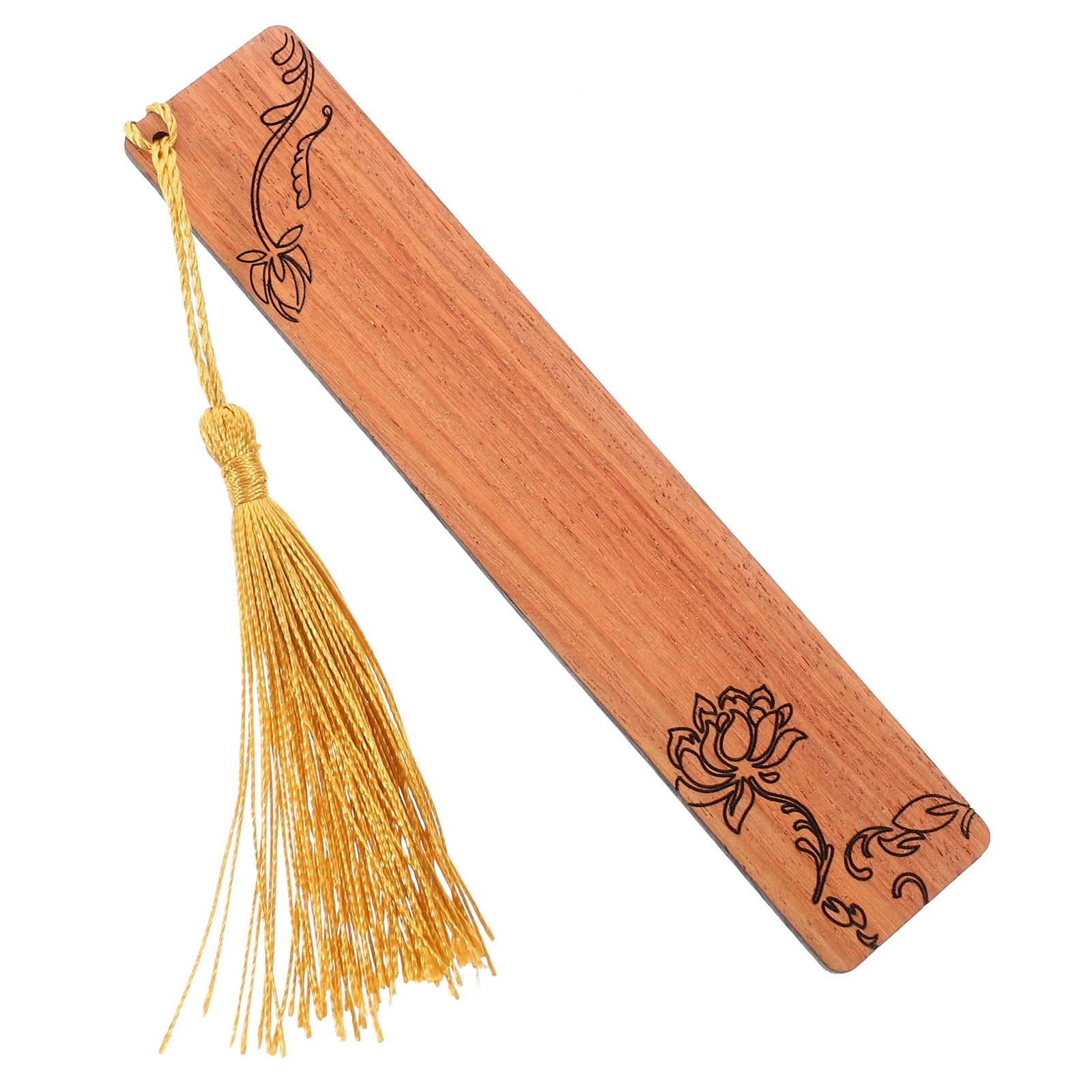 цена Bookmark Decoration Carving Bookmark Wood Bookmark with Tassel Festival Bookmark