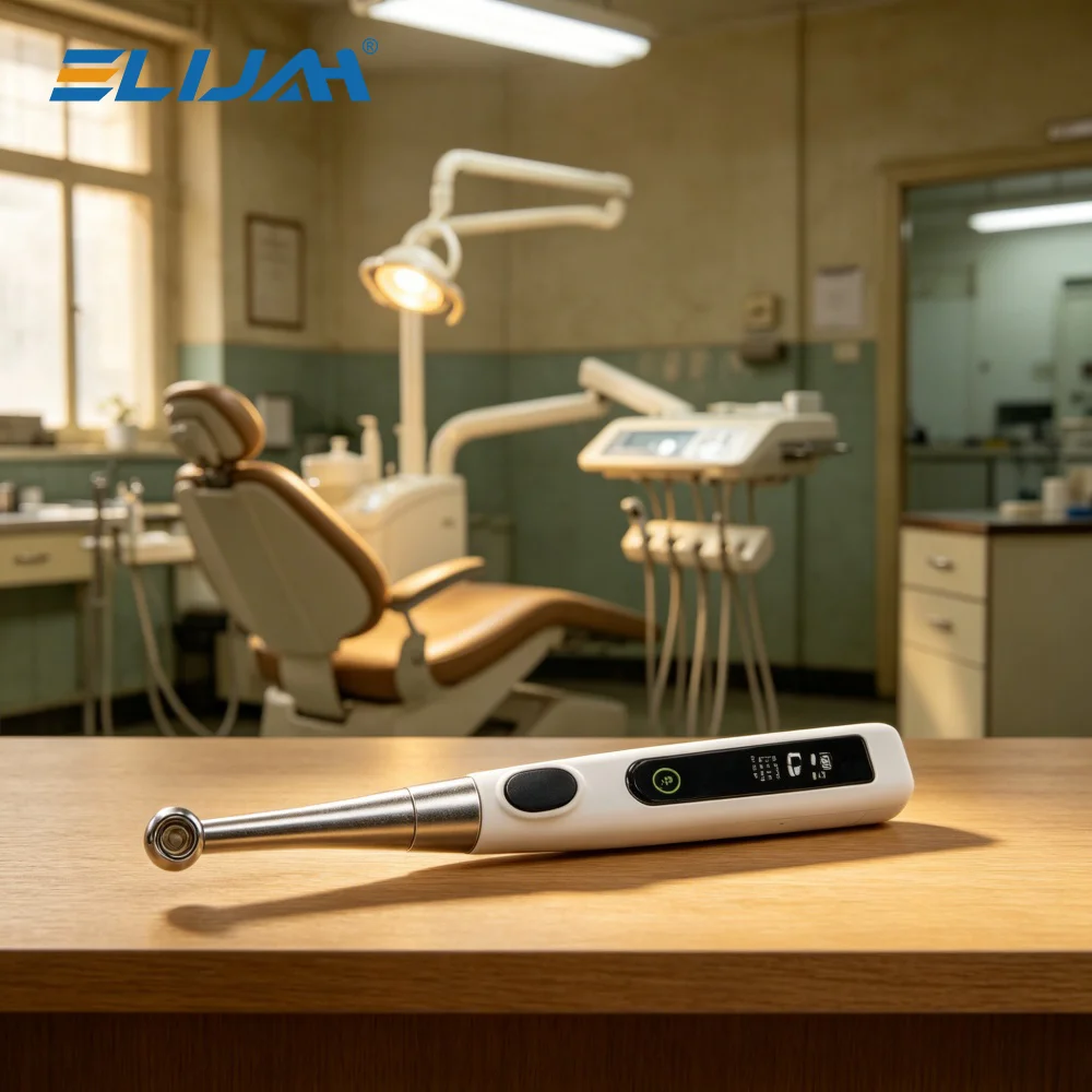 ELIJAH Kabellose 1S Metall-Kopflampe Dental LED-Polymerisationslampe 800-2400mw/cm² 360° ° Rotierende Lichthärtungslampe für Zahnmedizinische Instrumente