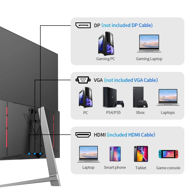 ̸ LCD ̹ , ǻ , Xbox PS5 ġ PC, 21.5 ġ, 24/27 ġ, 1080P, 75Hz ȭ