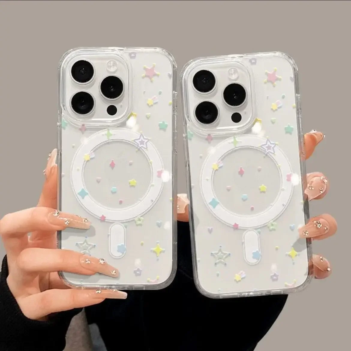 Elegant Star Bowknot Magnetic Wireless Charging Case Cover