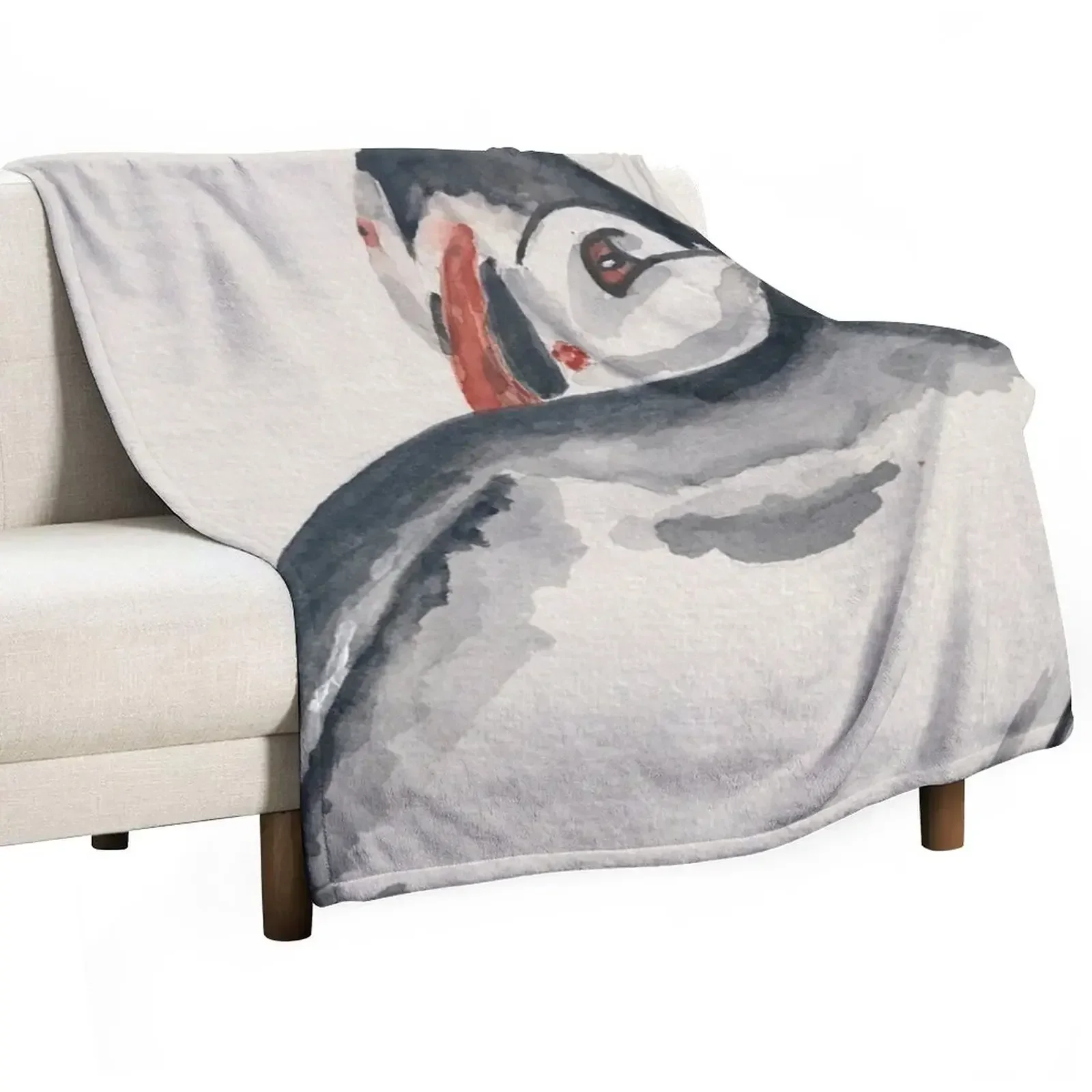 

Puffin Throw Blanket Designers valentine gift ideas Sofa Throw Thermal Blankets