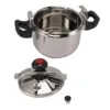 Stainless Steel Pressure Cooker Multi Functional Fast Cooking Double Bottom Shiny  Pressure Cooker for Induction Stove 3