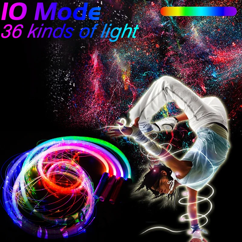 Party Decoration Disco Dance LightWhip fiber optic lamp Party Led Fiber Optic Dancing Whips Multicolor Glowing Whip Sparkle Flow Toy 360&deg; Swivel
