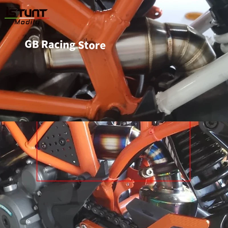 For KTM DUKE390 250 200 125 390 RC390 2017-2020 Motorcycle Exhaust System Escape Moto Middle Link Pipe Connect Original Muffler - Image 3