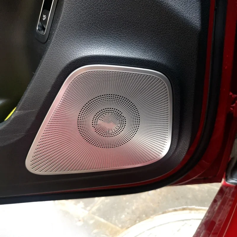 Copertura Altoparlante Per Auto – Per Mercedes GLA Classe H247 2020-2022, Cornice Decorativa Argentata, Protezione E Stile, Installazione Rapida