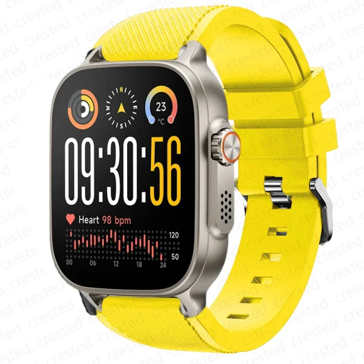 Sport Silicone Band Replacement Bracelet - Premium 22mm Watch Strap