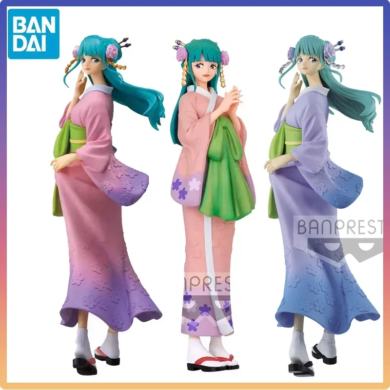 

Bandai Original One Piece Figure Kozuki Hiyori Anime Action Figures Statuary Toy Model Decoration Collection PVC Holiday Gift